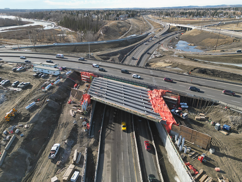 Northbound Twins Bridge Progress, March 19, 2026.
